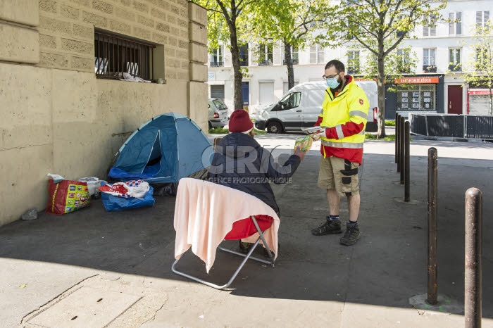 Coronavirus Covid-19, distribution alimentaire, par l’Ordre de Malte France.