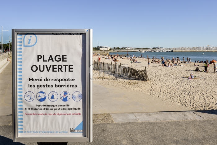 Illustration, vacances et épidémie de coronavirus.