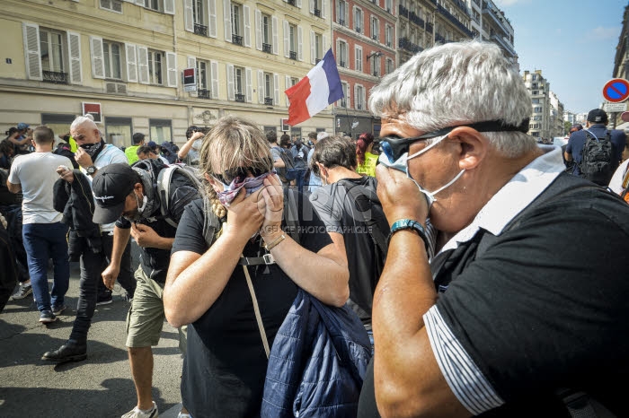 Manifestation des Gilets jaunes à Paris.