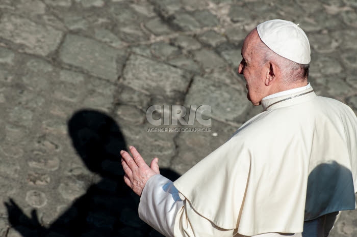 Audience générale hebdomadaire du pape François.