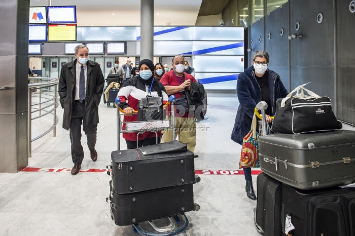 Arrivée en France de réfugiés, via les “couloirs humanitaires".