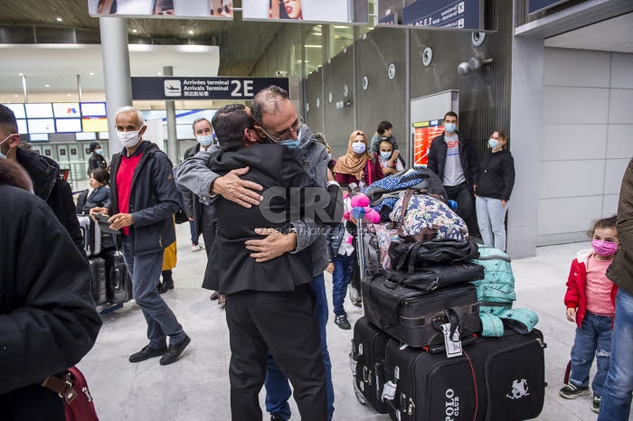 Arrivée en France de réfugiés, via les “couloirs humanitaires".