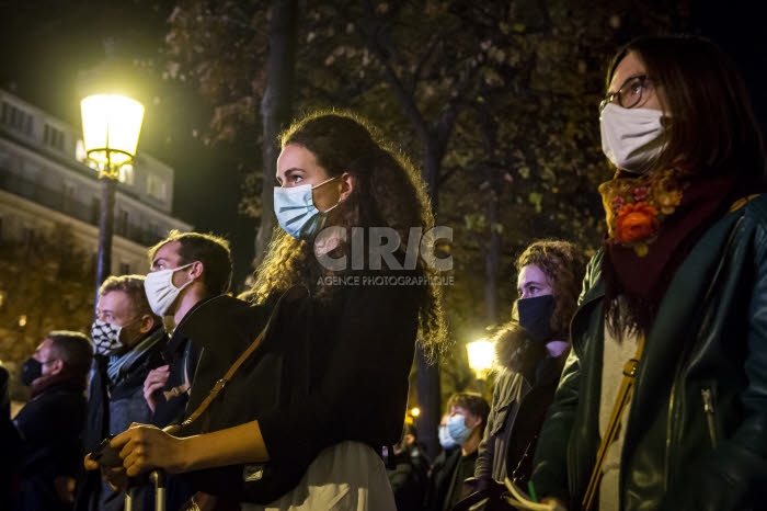 Hommage national à Samuel Paty.