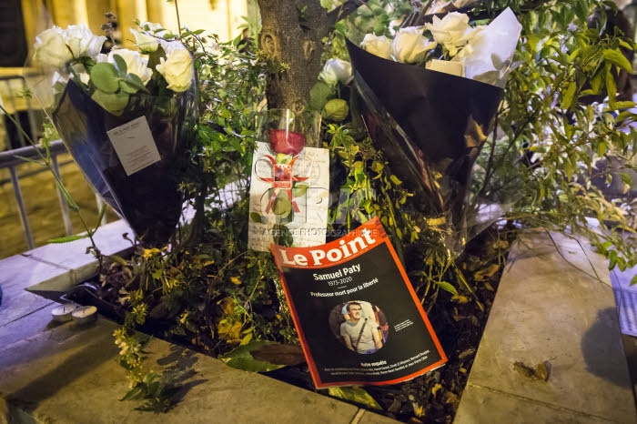 Hommage national à Samuel Paty.