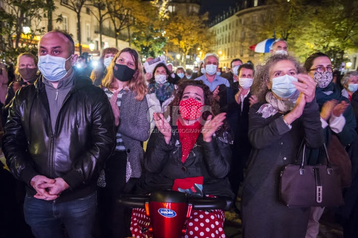 Hommage national à Samuel Paty.