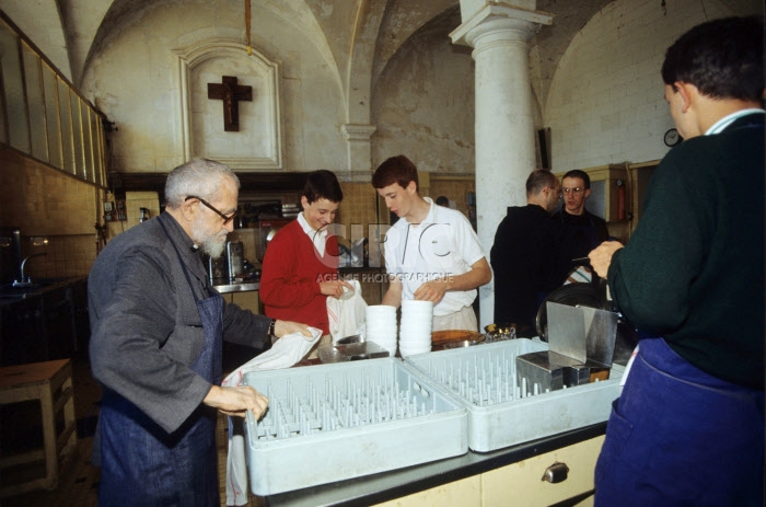 L'Abbé Pierre à Saint Wandrille