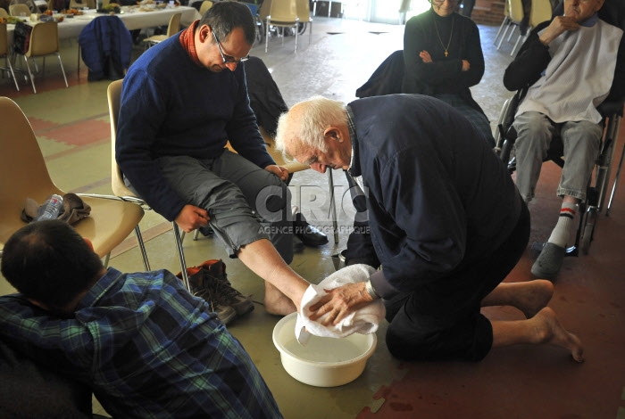 Jeudi Saint à la communauté de l'Arche de Trosly-Breuil