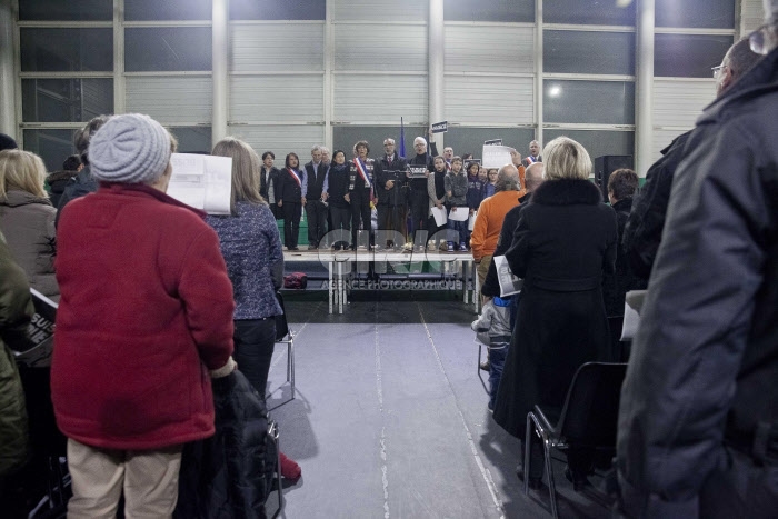 Hommage aux victimes de Charlie Hebdo à Bussy-Saint-Georges