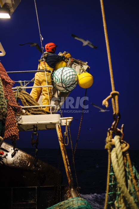 Pêche dans la Manche sur un chalutier