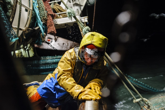 Pêche dans la Manche sur un chalutier