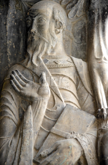 Relief sculpté du porche de l'Abbaye St Pierre à Moissac