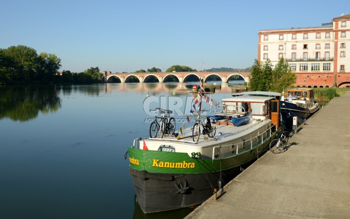 Berges du Tarn à Moissac