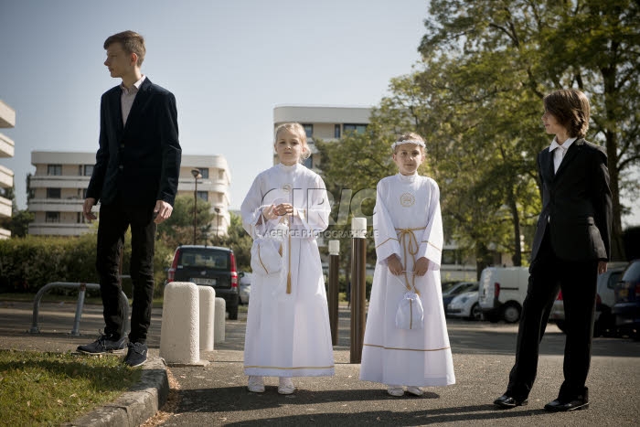 Première communion de Nell et Wiktoria