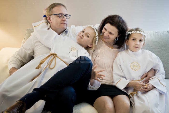 Première communion de Nell et Wiktoria