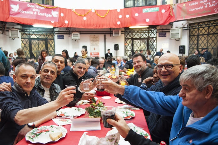 Sant'Egidio, repas de Noël avec les prisonniers