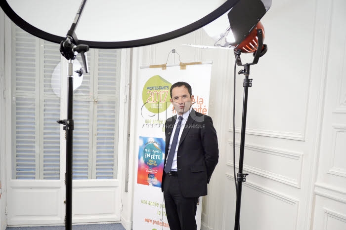 Benoît HAMON rencontre les responsables protestants à Paris.