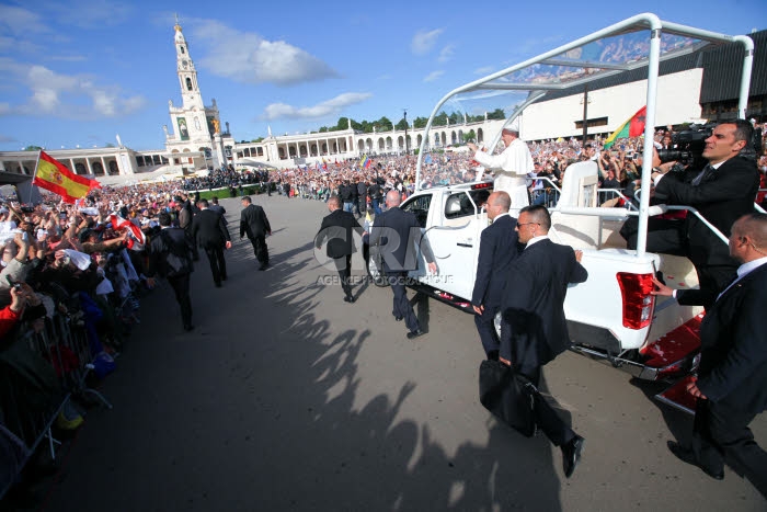 Voyage apostolique du pape François à Fatima.