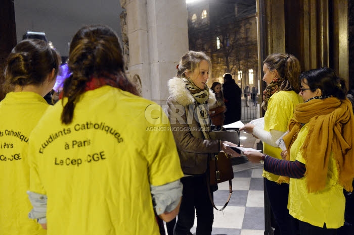 Messe de rentrée des étudiants d'Ile-de-France, à Paris.