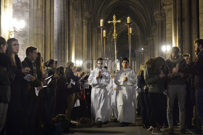 Messe de rentrée des étudiants d'Ile-de-France, à Paris.