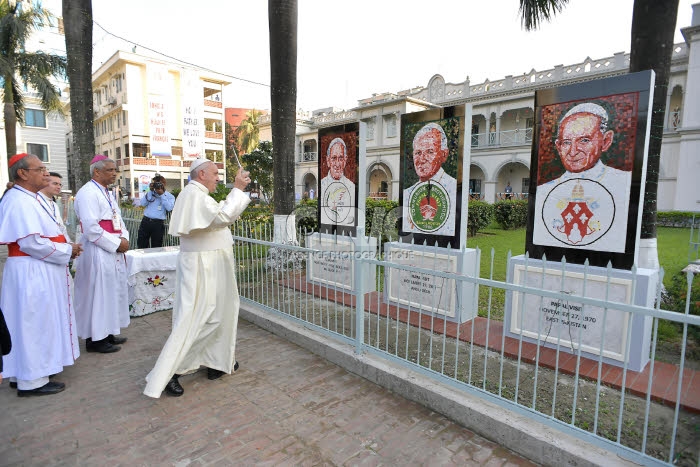 Voyage apostolique du pape François en Bangladesh.