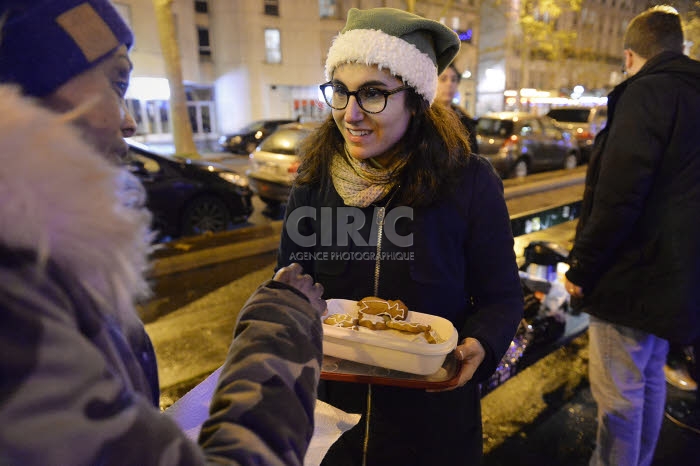 Maraude de Noël du Secours Populaire Français