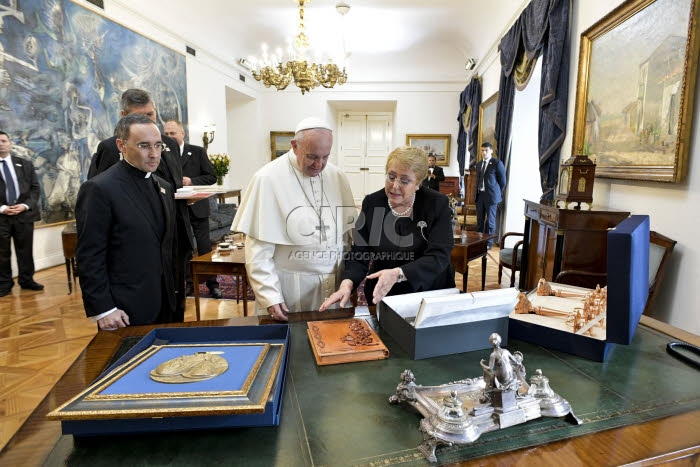 Voyage apostolique du pape François au Chili.