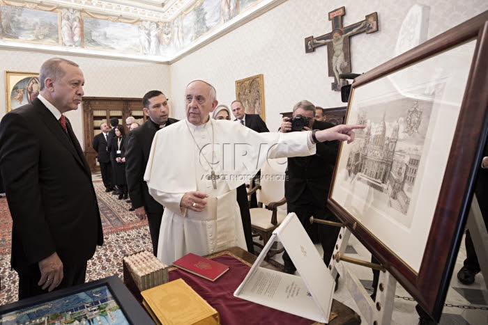 Le président turc Recep Tayyip ERDOGAN reçu au Vatican.