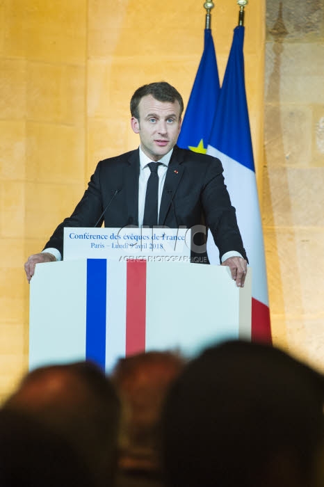 Le président de la République, Emmanuel MACRON, invité par la CEF.