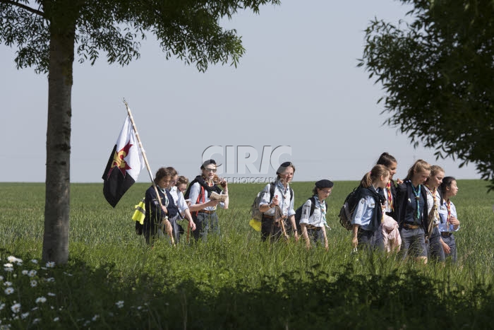 Meaux, pèlerinage inter-scout pour la paix.