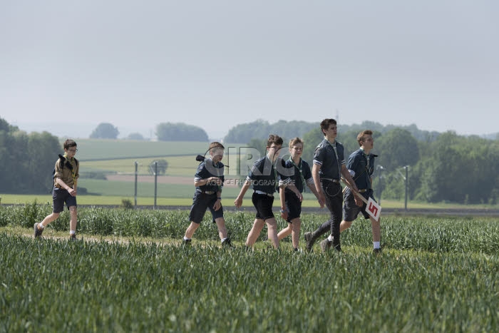 Meaux, pèlerinage inter-scout pour la paix.