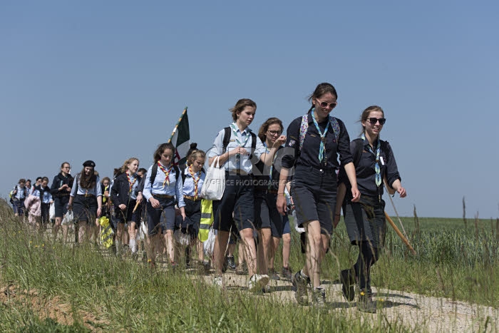 Meaux, pèlerinage inter-scout pour la paix.