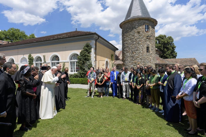 Voyage apostolique du pape François en Suisse.