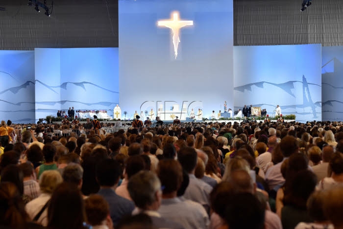 Voyage apostolique du pape François en Suisse, messe à Genève.