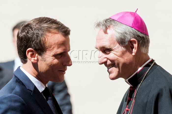 Arrivée du président Emmanuel MACRON au Vatican