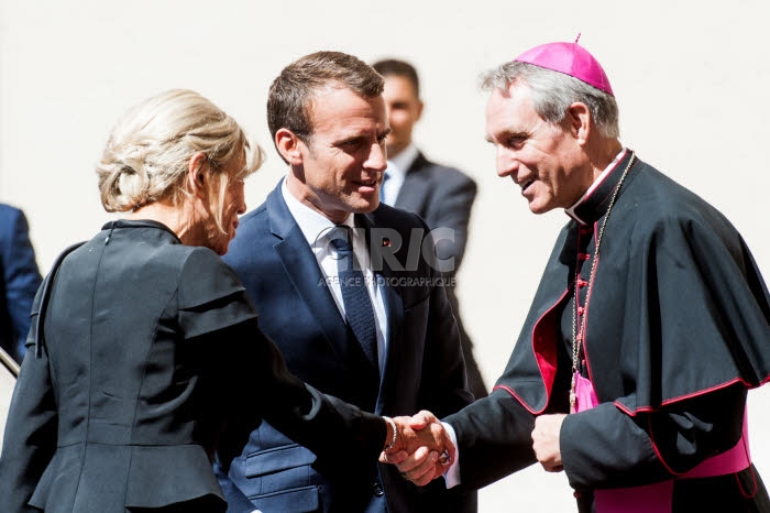 Arrivée du président Emmanuel MACRON au Vatican