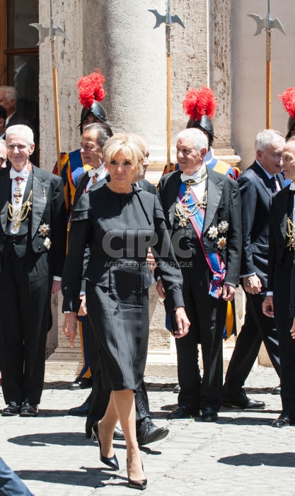 Arrivée du président Emmanuel MACRON au Vatican