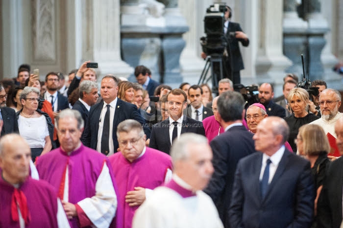 Le président Emmanuel MACRON à la Basilique Saint Jean de Latran à Rome
