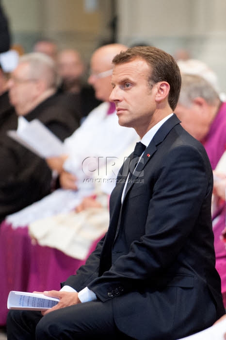 Le président Emmanuel MACRON à la Basilique Saint Jean de Latran à Rome