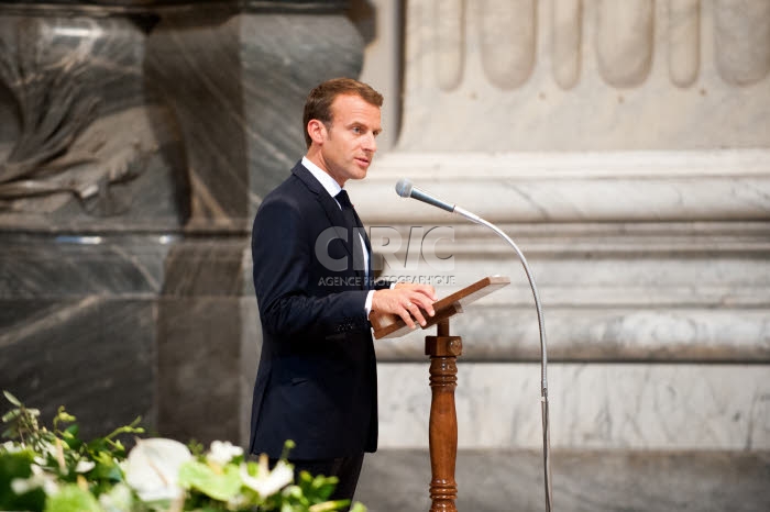 Le président Emmanuel MACRON à la Basilique Saint Jean de Latran à Rome