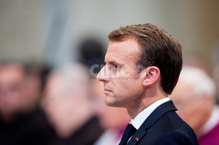 Le président Emmanuel MACRON à la Basilique Saint Jean de Latran à Rome