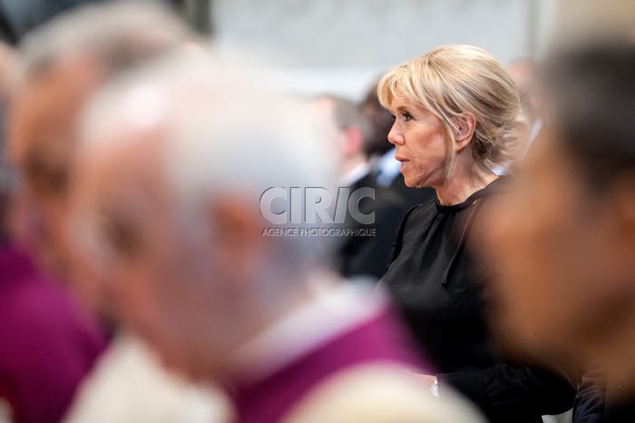 Le président Emmanuel MACRON à la Basilique Saint Jean de Latran à Rome
