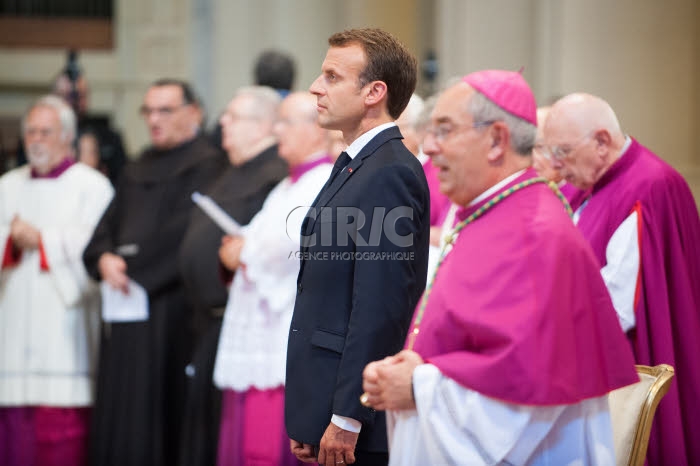 Le président Emmanuel MACRON à la Basilique Saint Jean de Latran à Rome