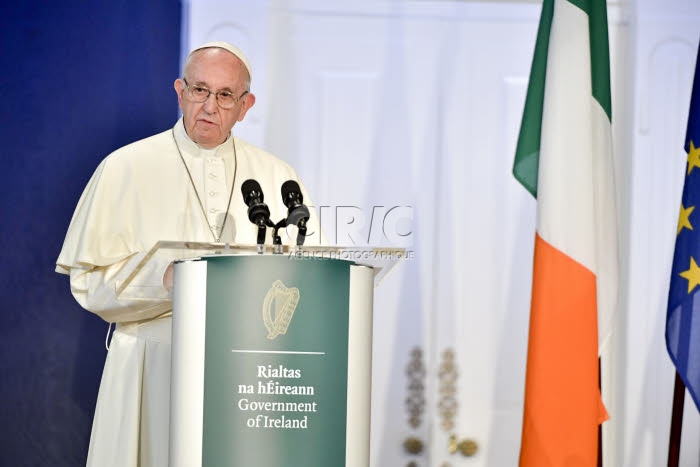Voyage apostolique du pape François en Irlande.