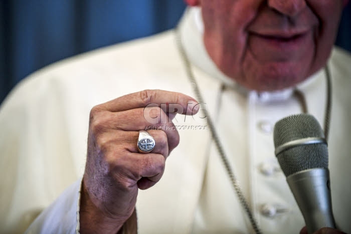 Retour du voyage apostolique du pape François en Irlande