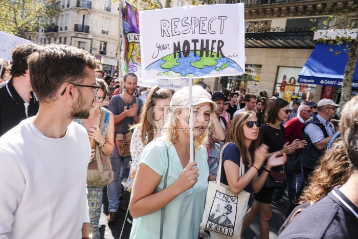 Marche pour le climat à Paris.