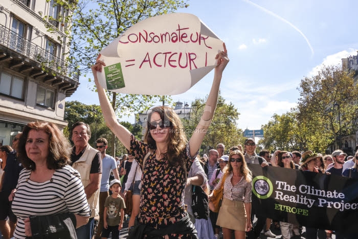 Marche pour le climat à Paris.