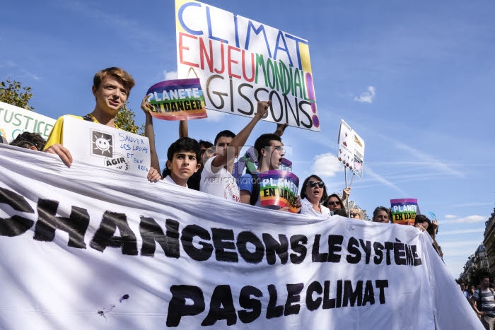 Marche pour le climat à Paris.