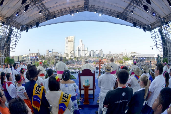 JMJ 2019 au Panama. Chemin de croix avec le pape François.