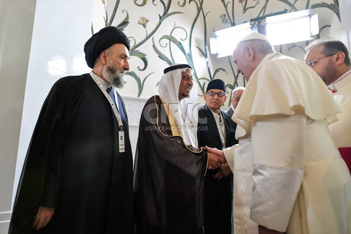 Le pape François rencontre les membres du Conseil musulman des Anciens