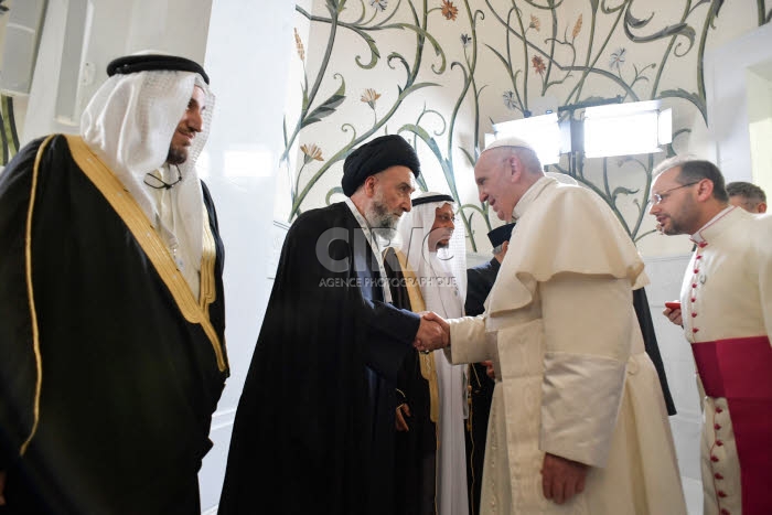Le pape François rencontre les membres du Conseil musulman des Anciens